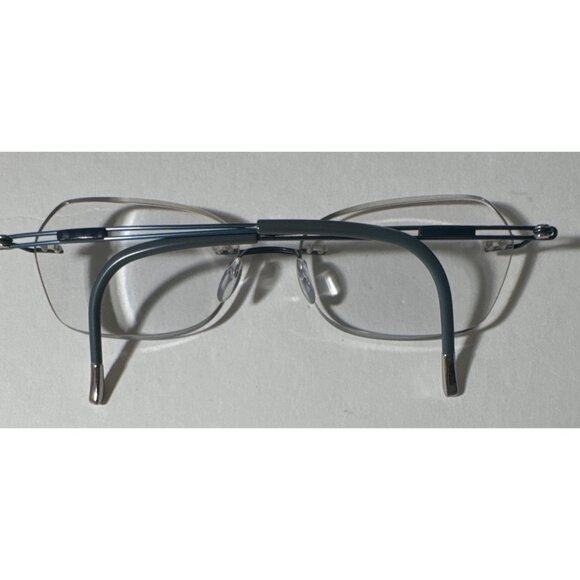 Silhouette Titan 5040 Rimless Titanium Eyeglass FRAMES ONLY Blue 5521 70 17 140 - Picture 11 of 13